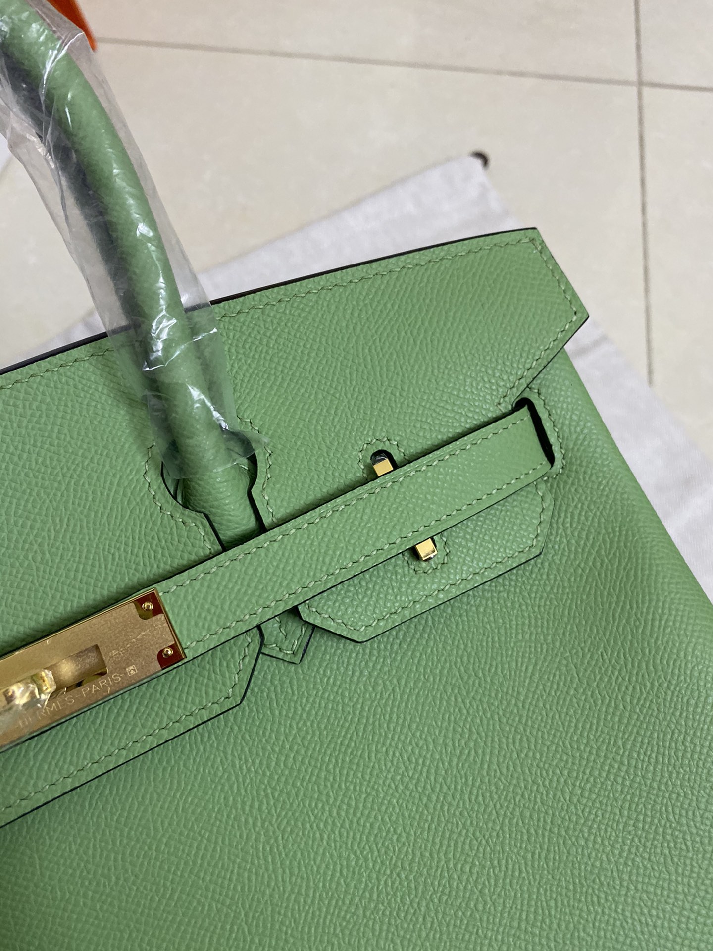 Hermes Birkin 35CM Epsom Leather Handbag Green Kiwi